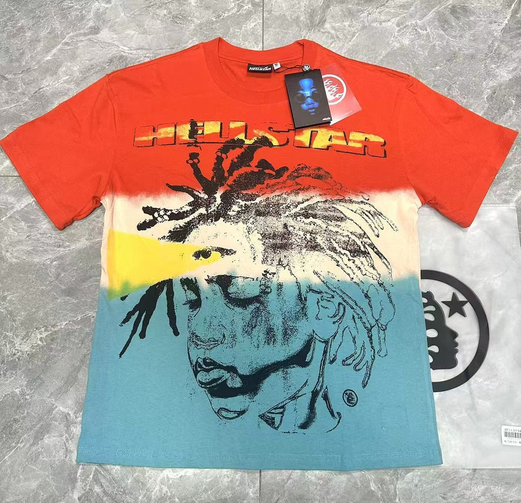 Hellstar Lion Graphic Gradient T-Shirt — context